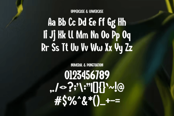 Menosa Font PNG with transparent background - Preview 1