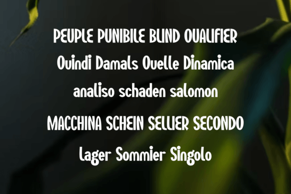 Menosa Font PNG with transparent background - Preview 2