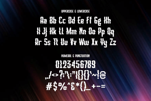 Mistrik Font PNG with transparent background - Preview 1