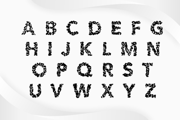Scratchy Font PNG with transparent background - Preview 4