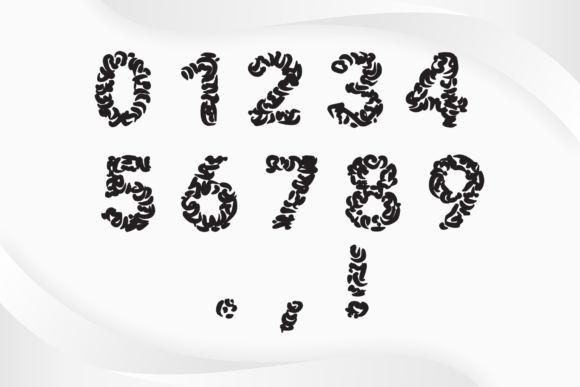 Scratchy Font PNG with transparent background - Preview 5