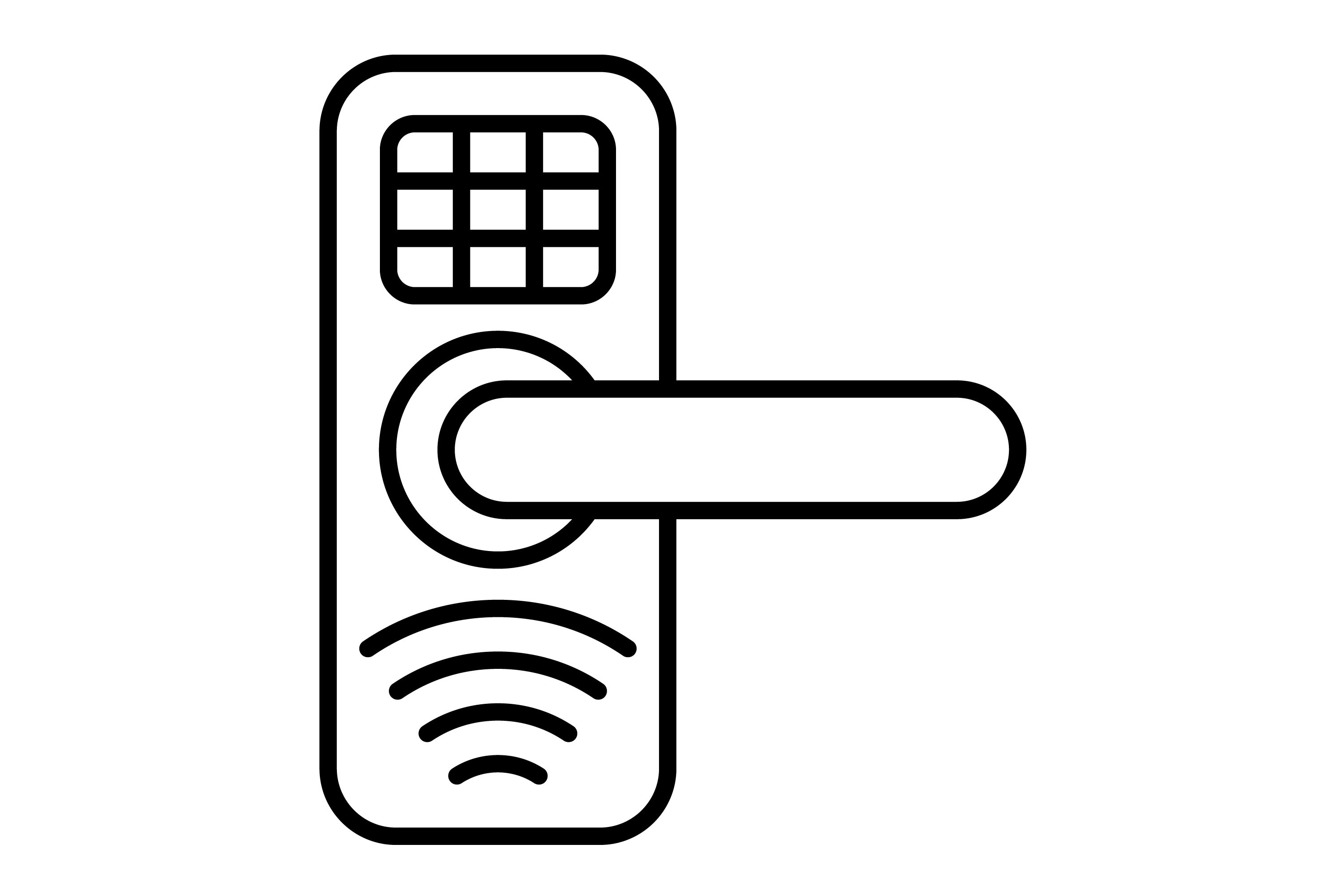 Smart Lock Outline Icon Graphic by Mahi Icons · Creative Fabrica