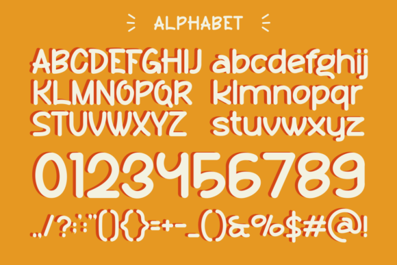 Smile Burger Font PNG with transparent background - Preview 1
