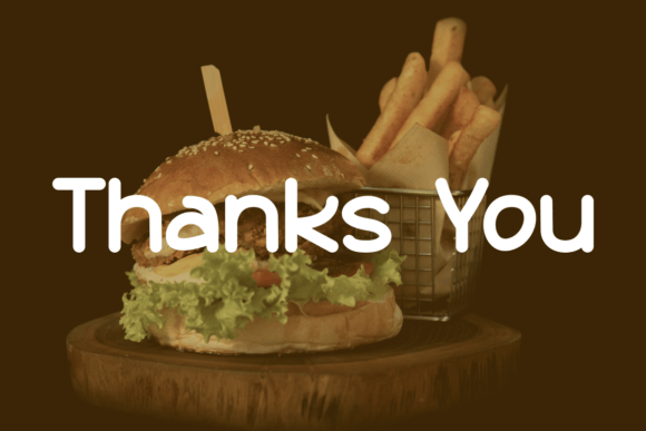Smile Burger Font PNG with transparent background - Preview 2