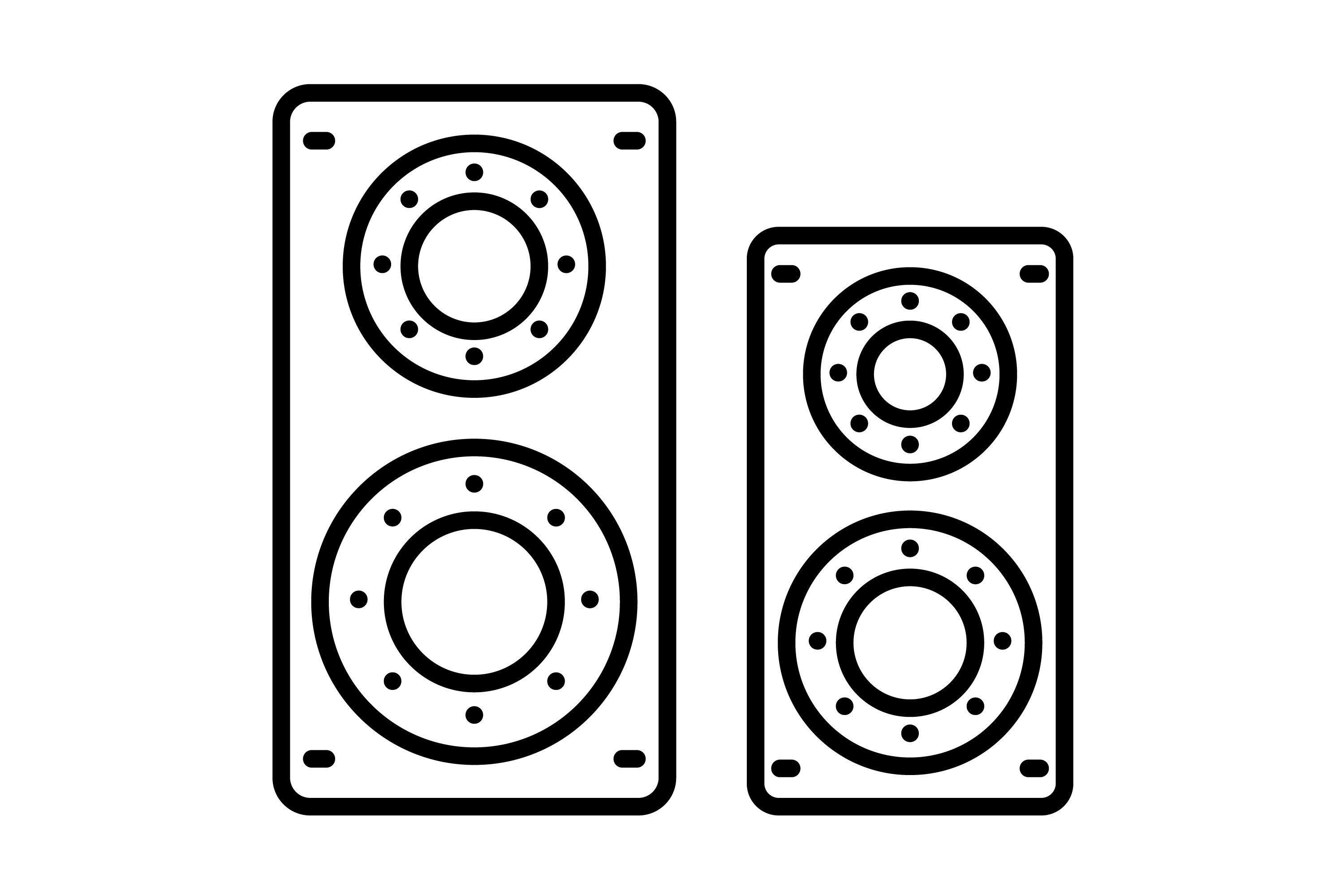 Speakers Outline Icon Graphic by Mahi Icons · Creative Fabrica