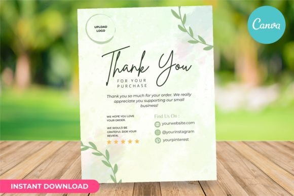 Thank You Card Business Template Canva
