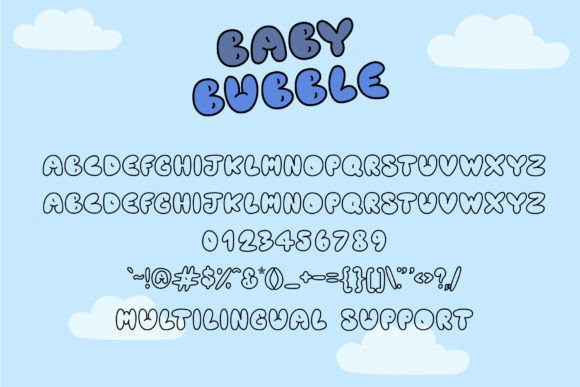 Baby Bubble Font - Preview 4