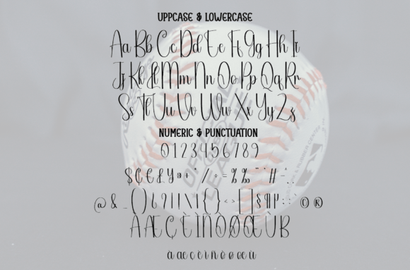 Baseball Font - Preview 6