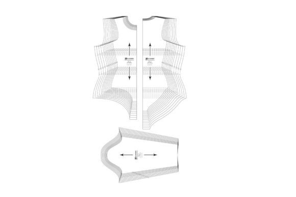 Basic Leotard Pattern Block-low Hip Leg