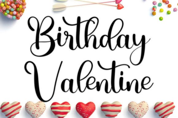 Birthday Font - Preview 1