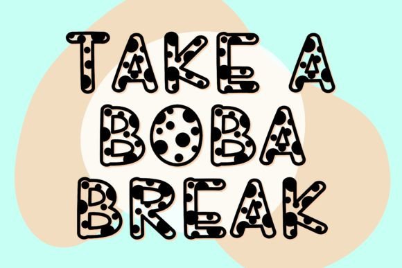 Boba Dot Font - Preview 1