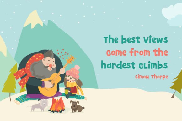 Calming Adventures Font - Preview 1