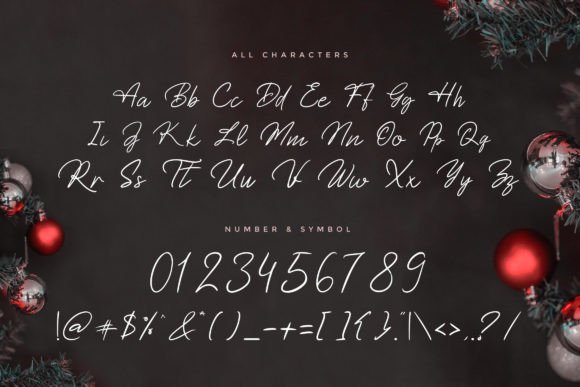 Christmas Tree Font - Preview 2