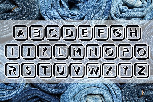 Demode Capitals Font PNG with transparent background - Preview 2