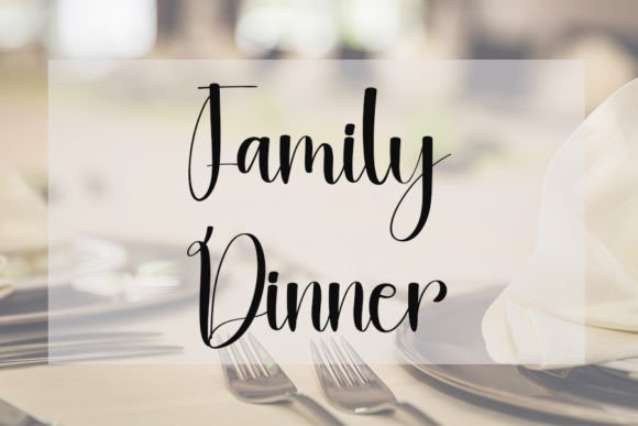 Dinner Font - Preview 1