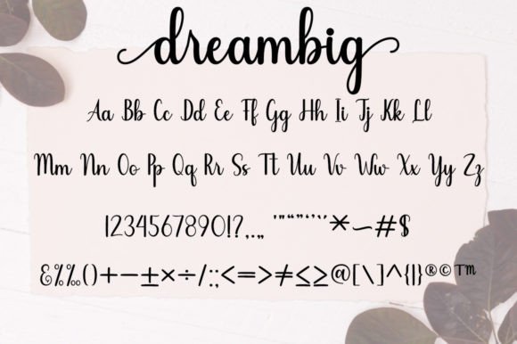 Dreambig Font - Preview 4