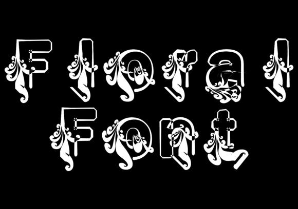 Floral Font - Preview 2
