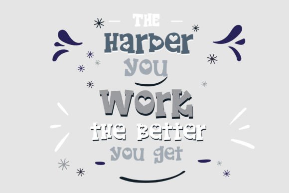 Gobs of Gushing Font PNG with transparent background - Preview 2