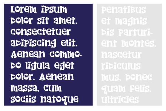 Gobs of Gushing Font PNG with transparent background - Preview 3