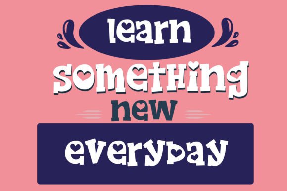 Gobs of Gushing Font PNG with transparent background - Preview 5