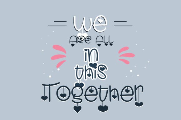 Hanging Hearts Font - Preview 1