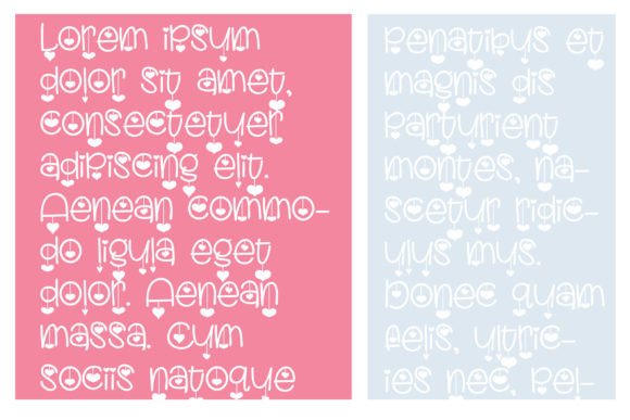 Hanging Hearts Font - Preview 3