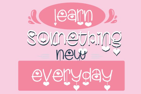 Hanging Hearts Font - Preview 5