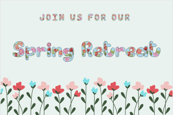 Hello Camellia Font PNG with transparent background - Preview 4