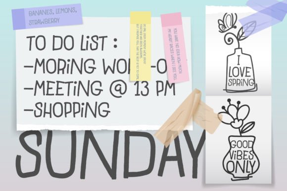 Hello Spring Font - Preview 3