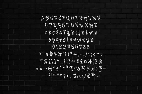 Jyms Steak Font font preview - 3