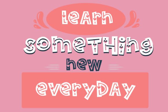 Love Hatch Font PNG with transparent background - Preview 5