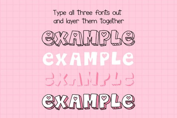 Lovely Jubbly Font PNG with transparent background - Preview 3