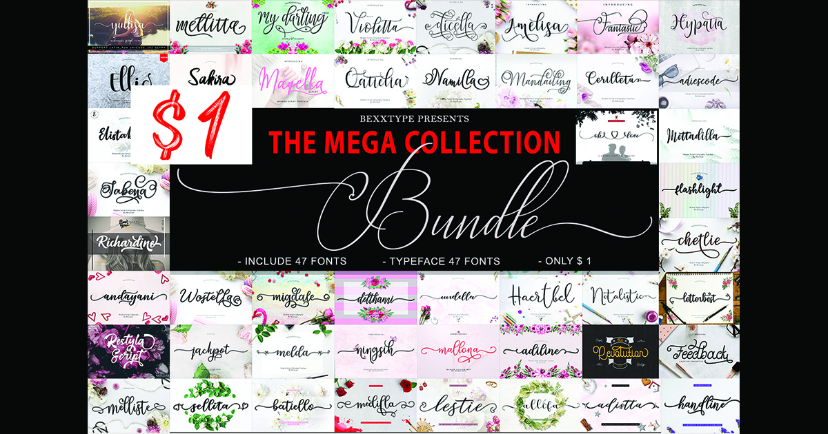 Elegant Font Collection Bundle · Creative Fabrica