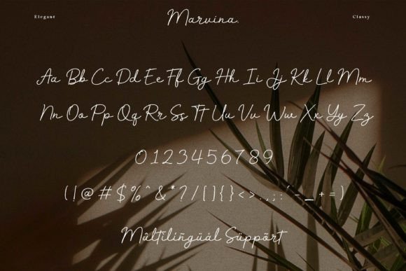 Marvina Font PNG with transparent background - Preview 6