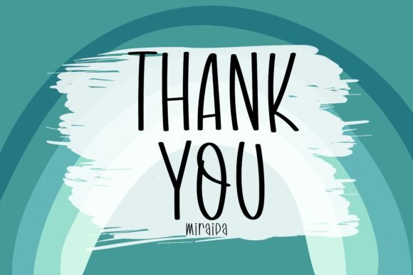 Mint Rainbow Font PNG with transparent background - Preview 4