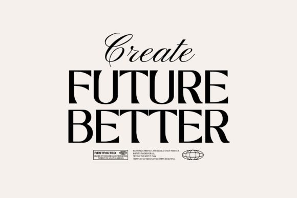 Mode Court Font PNG with transparent background - Preview 1