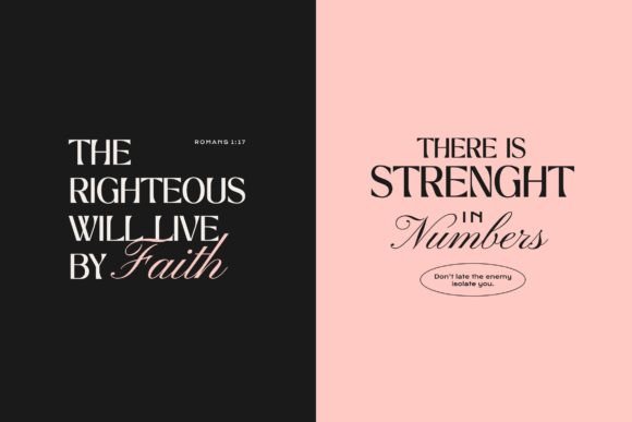 Mode Court Font PNG with transparent background - Preview 3