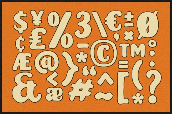 Monster Doodles Font PNG with transparent background - Preview 1