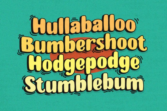Monster Doodles Font PNG with transparent background - Preview 2