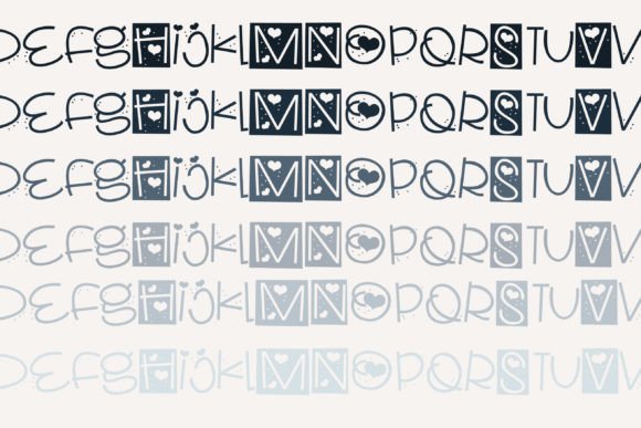 Nifty Lovenotes Font PNG with transparent background - Preview 4