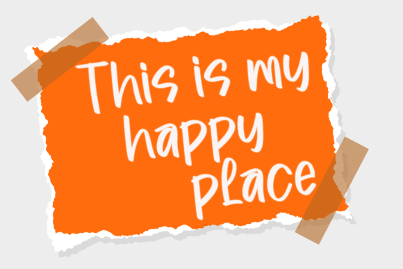 Paper Sheets Font PNG with transparent background - Preview 1