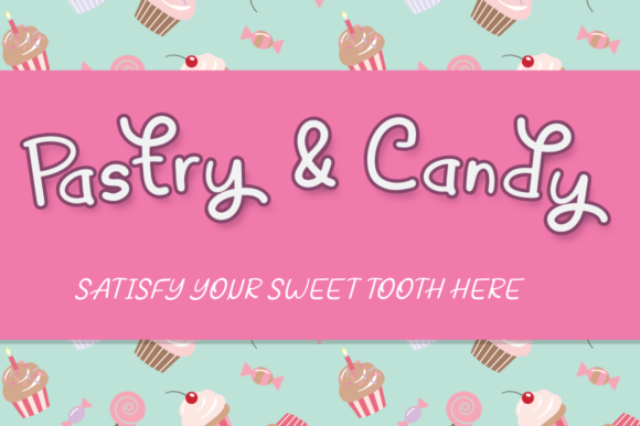 Pinky Muffin Font PNG with transparent background - Preview 4