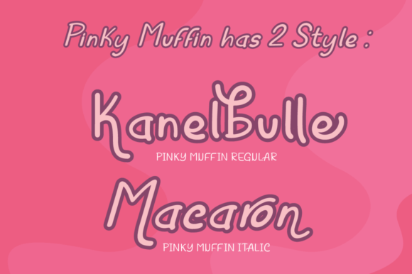 Pinky Muffin Font PNG with transparent background - Preview 5