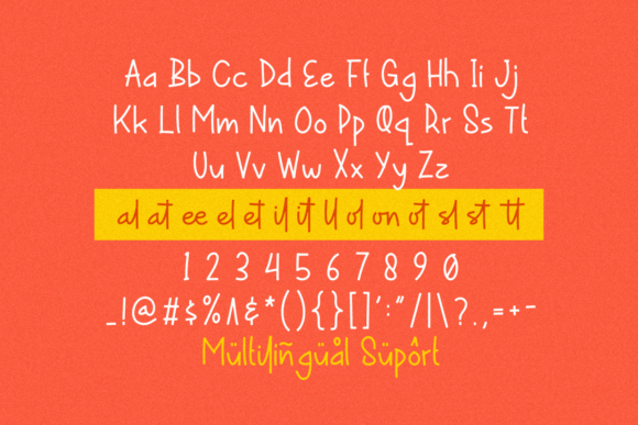Potato Crisp Font PNG with transparent background - Preview 5