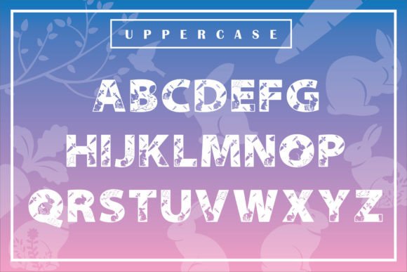 Rabbit's Happiness Font PNG with transparent background - Preview 1