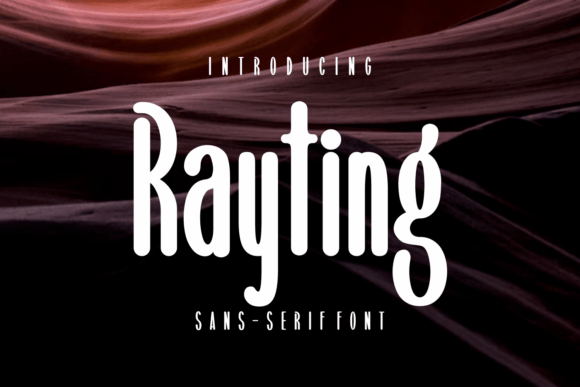 Rayting Font PNG with transparent background - Preview 1