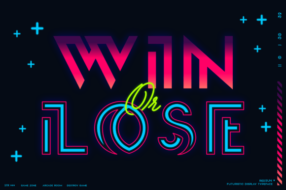 Redsun Font PNG with transparent background - Preview 3