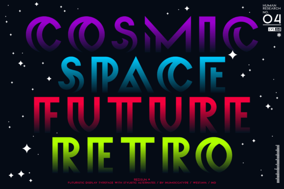 Redsun Font PNG with transparent background - Preview 4