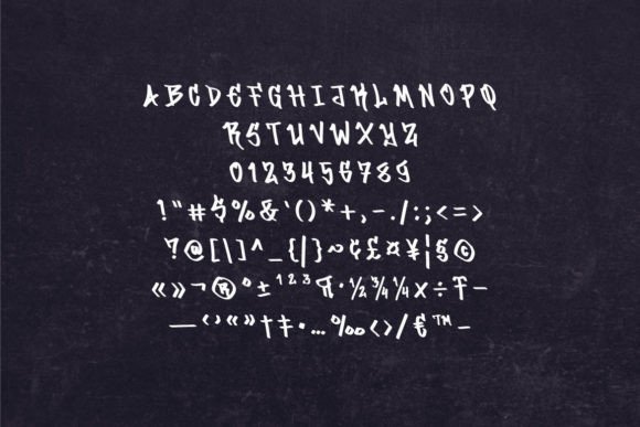 Rocky Way Font PNG with transparent background - Preview 3