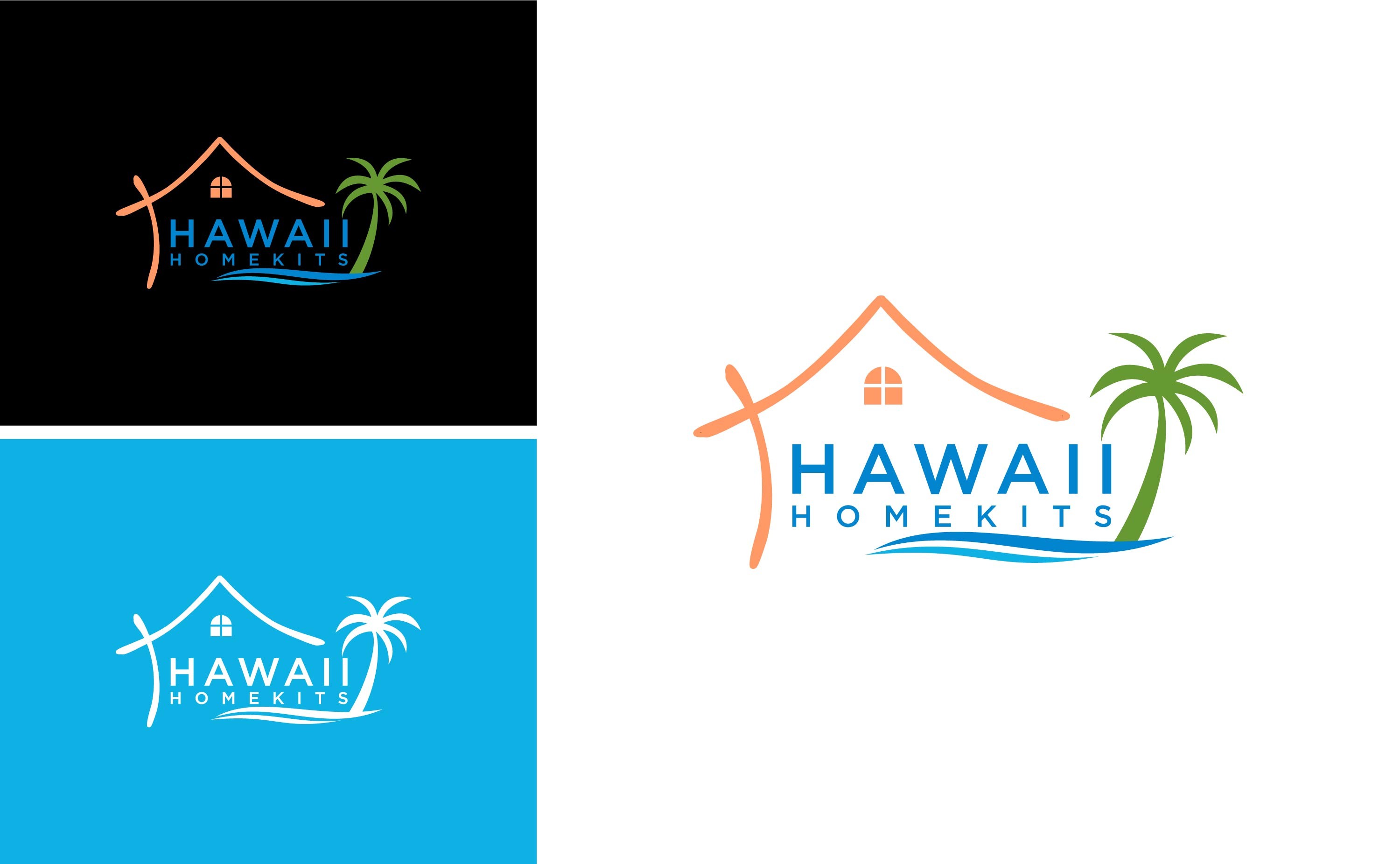 Hawai Home Kits Island Logo Design
